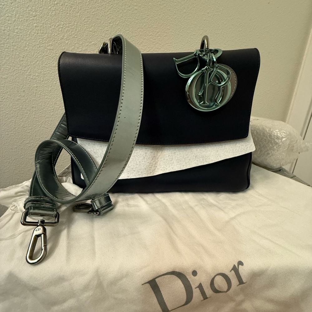 Dior Black and Mint Shoulder Bag